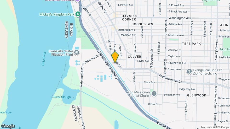 1513 SE Riverside Dr Map and Location Details