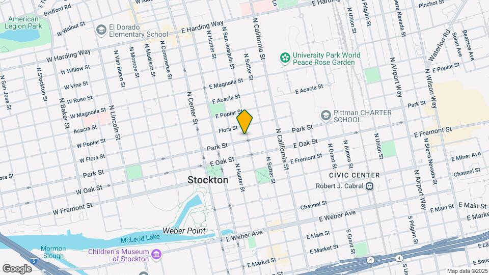717 N San Joaquin St Map and Location Details