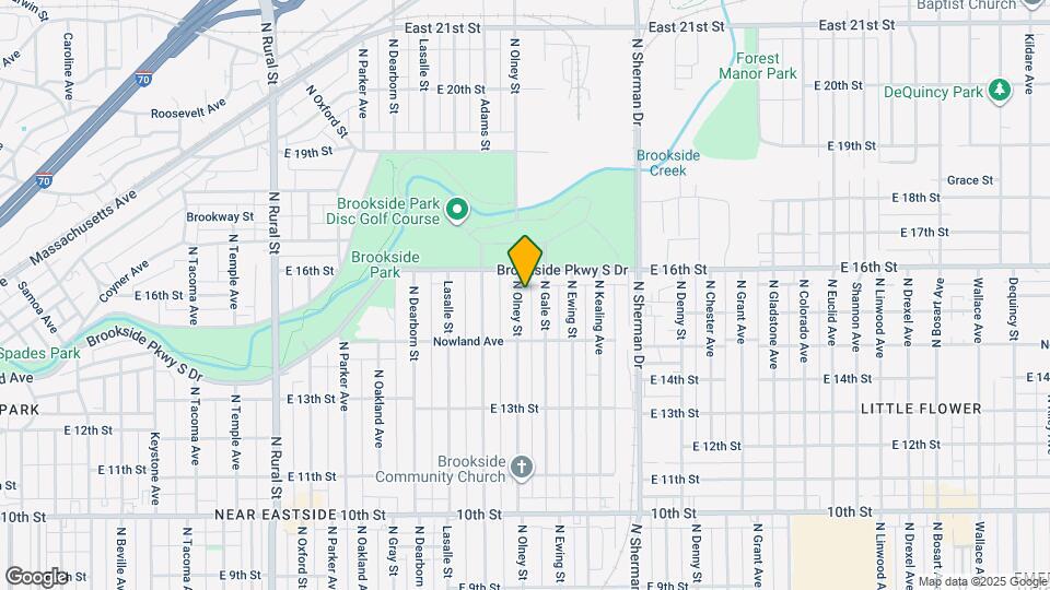 1525 N Olney St Map and Location Details