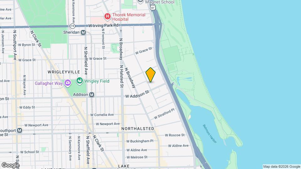 3627 N Pine Grove Ave, Unit 2 Map and Location Details