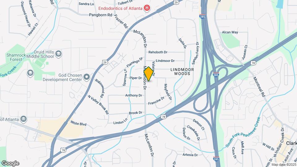 1249 McLendon Dr Map and Location Details
