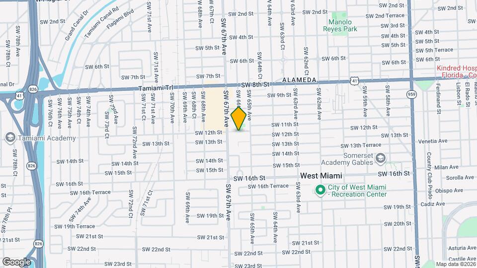 6690 SW 12th St Map and Location Details