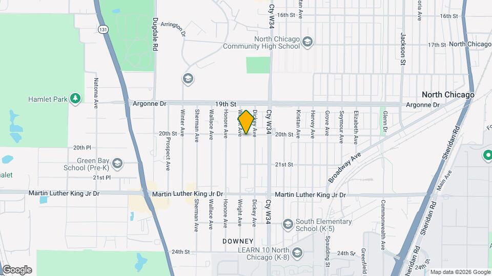 2113 20th St Map and Location Details