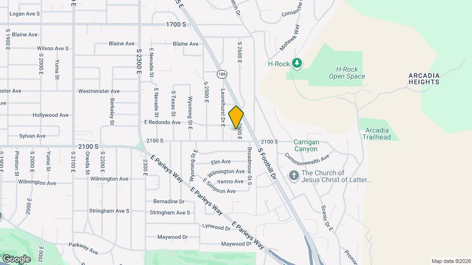 2010 S 2600 E Map and Location Details