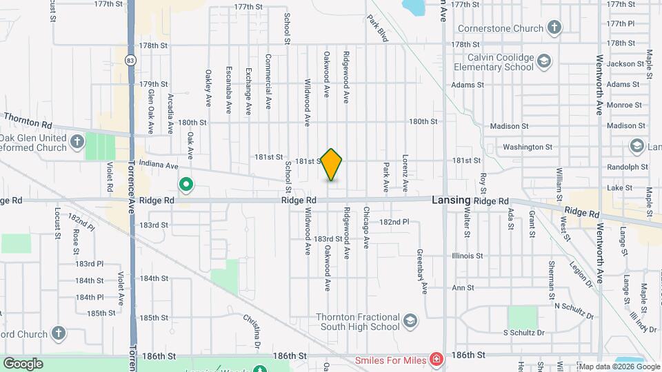 18139 Oakwood Ave Map and Location Details