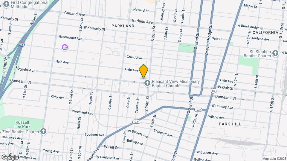 2615 Virginia Ave Mapa y Detalles de la Ubicación