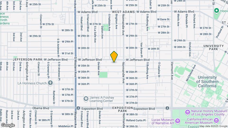 1457 W 35th St Map and Location Details