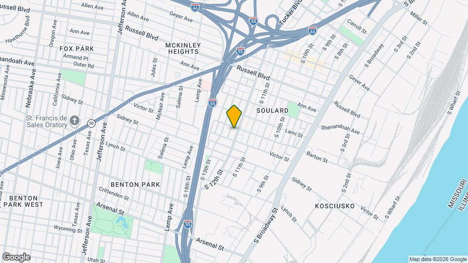 2409 S 12th St Map and Location Details