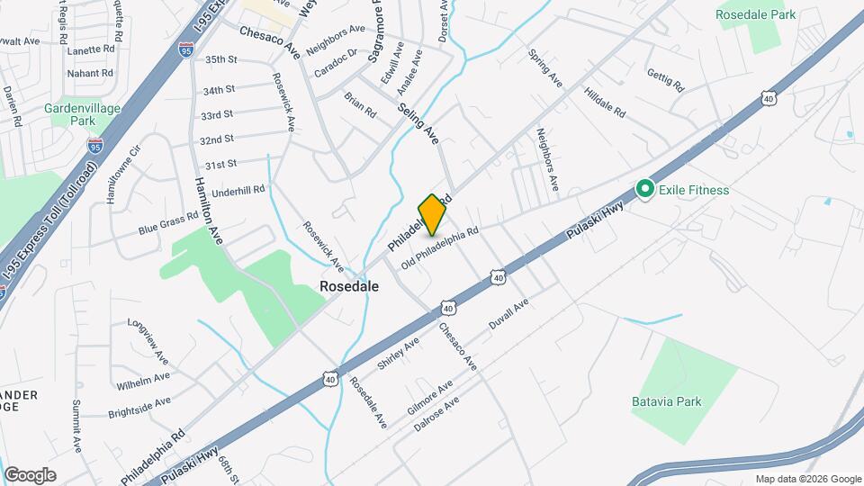 8022 Old Philadelphia Rd Mapa y Detalles de la Ubicación