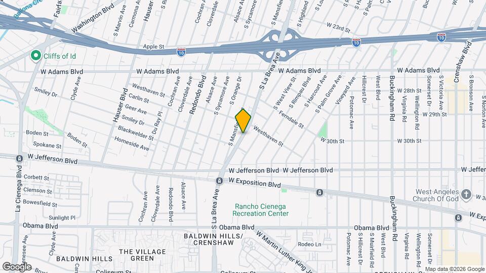 2929 S La Brea Ave Map and Location Details