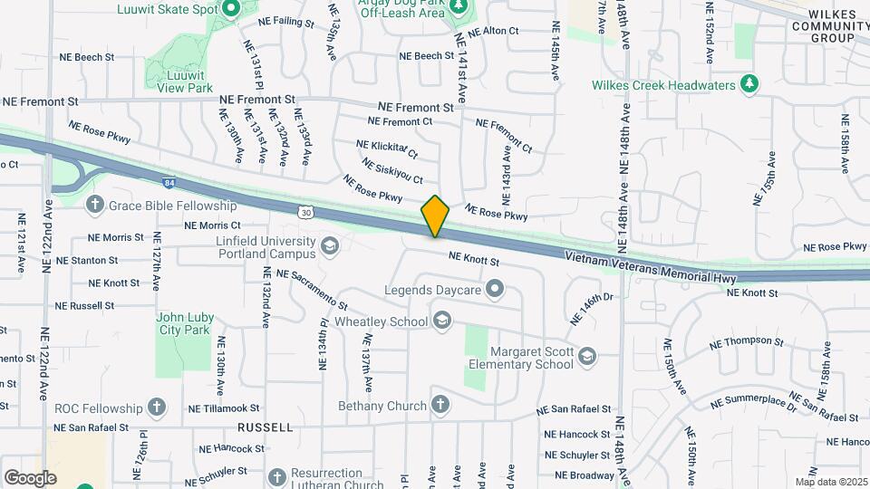 13933 NE Knott St Map and Location Details