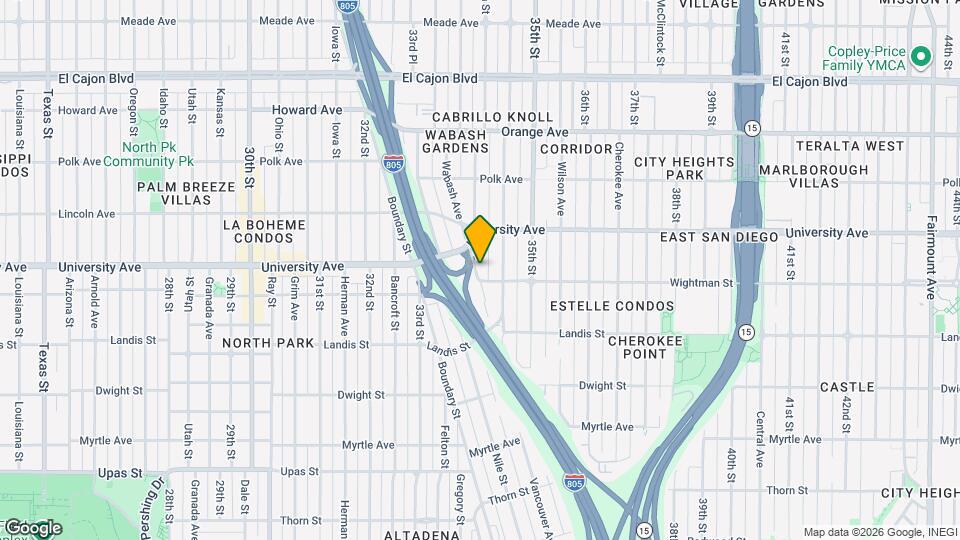 3815 Wabash Ave Map and Location Details