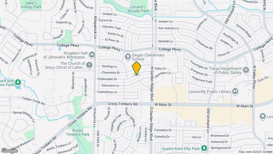 1642 Clydesdale Dr Map and Location Details