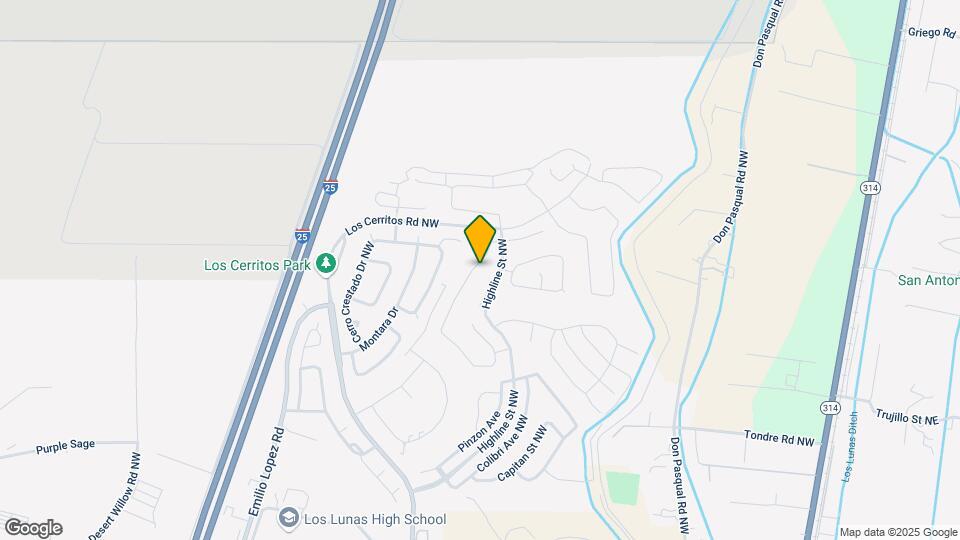 1841 Valle Vista Rd NW Map and Location Details