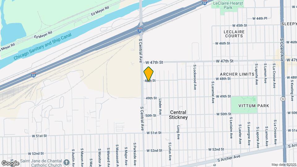 4804 S Luna Ave Map and Location Details