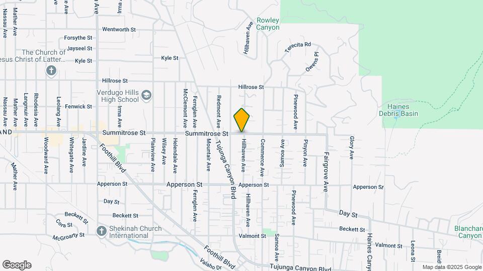 10461 Hillhaven Ave Mapa y Detalles de la Ubicación