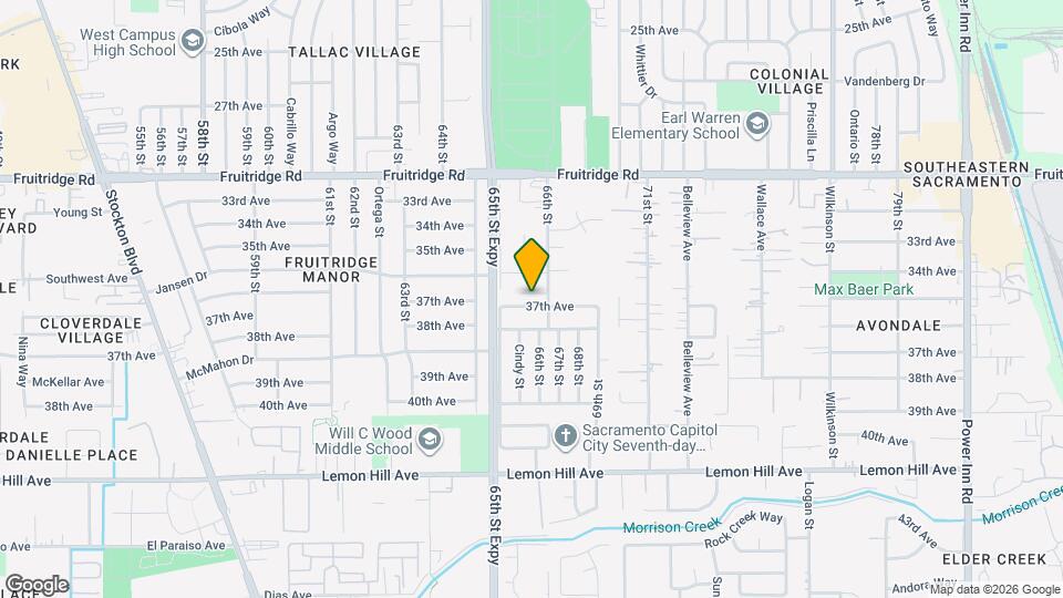 6557 37th Ave Map and Location Details