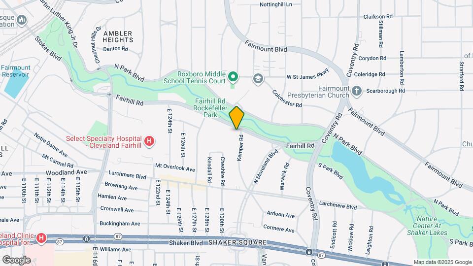13660 Fairhill Rd Map and Location Details
