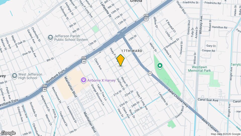 1720 Huey P Long Ave Map and Location Details