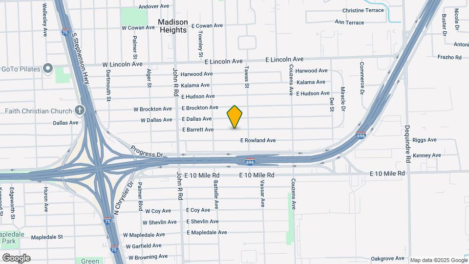 594 E Barrett Ave Map and Location Details