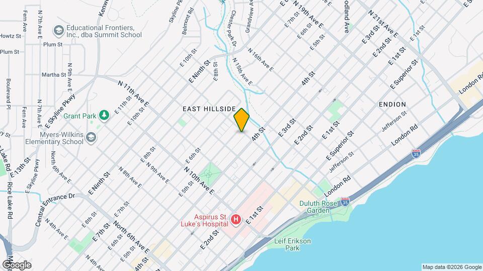 421 N 13th Ave E Map and Location Details