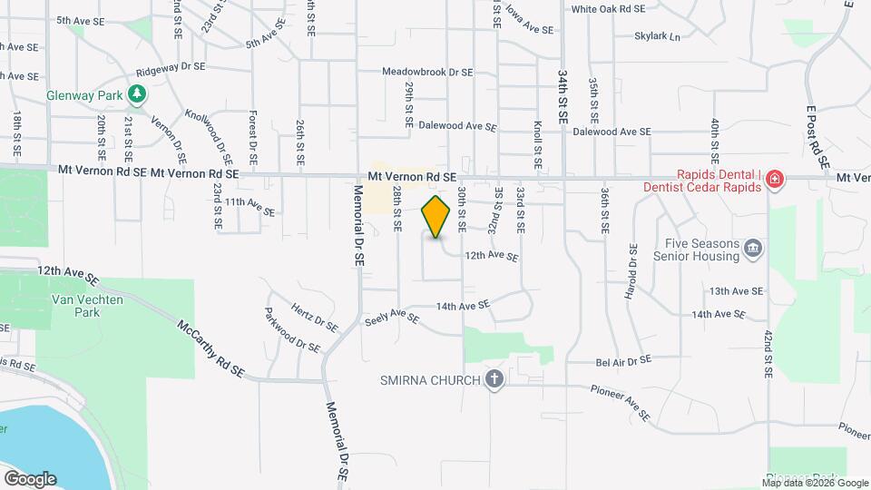 1108 Crestview Dr SE Map and Location Details