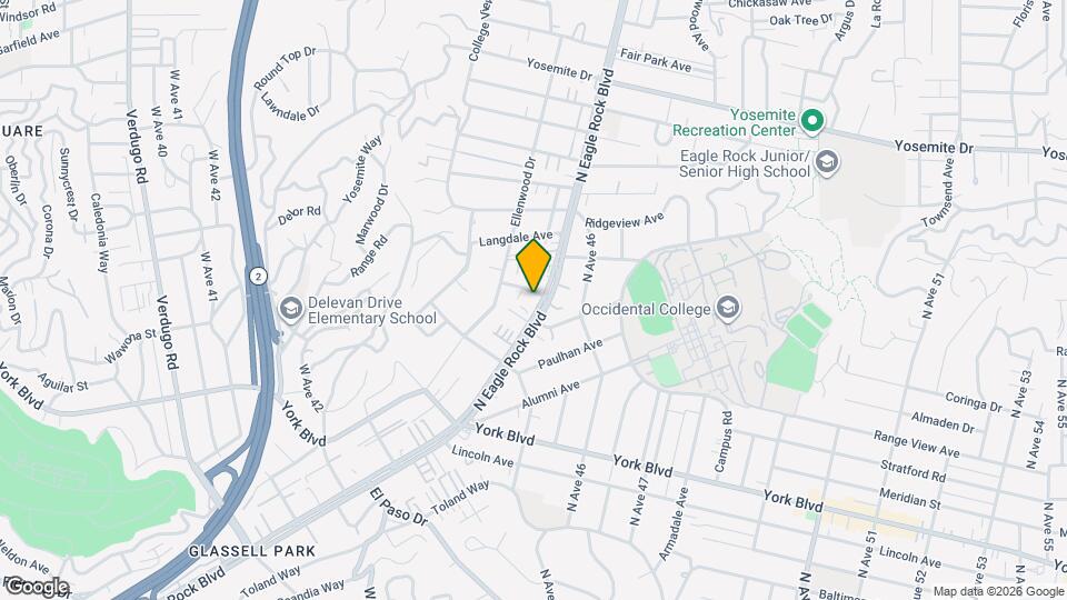 4619 1/2 N Eagle Rock Blvd Map and Location Details