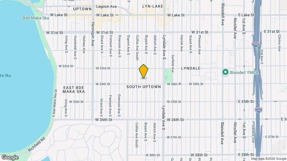 3340 Bryant Ave S, Unit South Uptown Map and Location Details