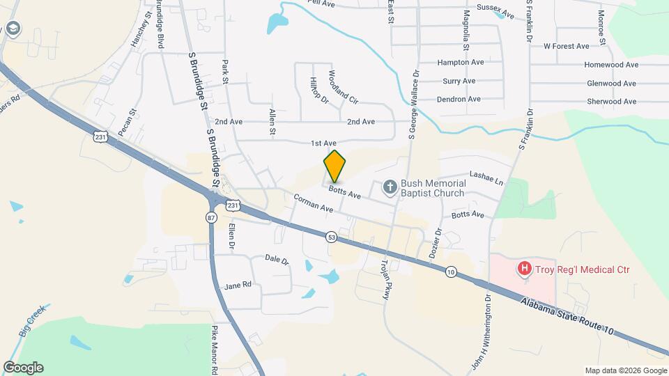 218 Botts Ave Map and Location Details