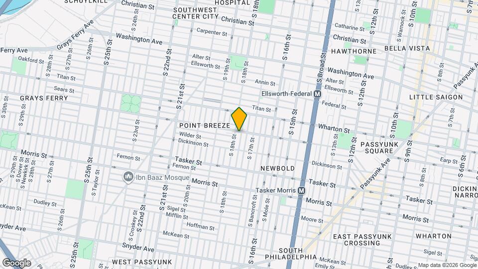 1406 S Bouvier St Map and Location Details