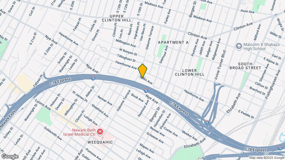 36 Yates Ave, Unit 2nd floor Map and Location Details