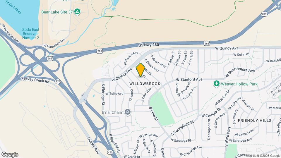 4434 S Cole Ct Map and Location Details