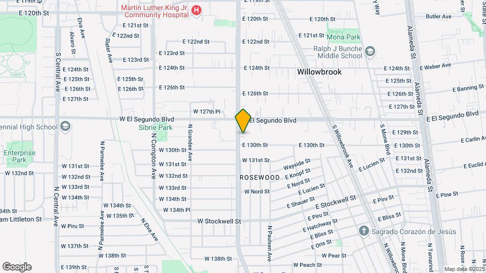 2500 N Wilmington Ave, Unit AA Map and Location Details
