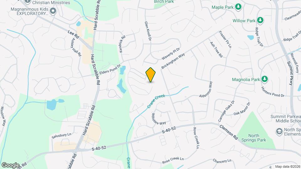 423 Elders Pond Cir Map and Location Details