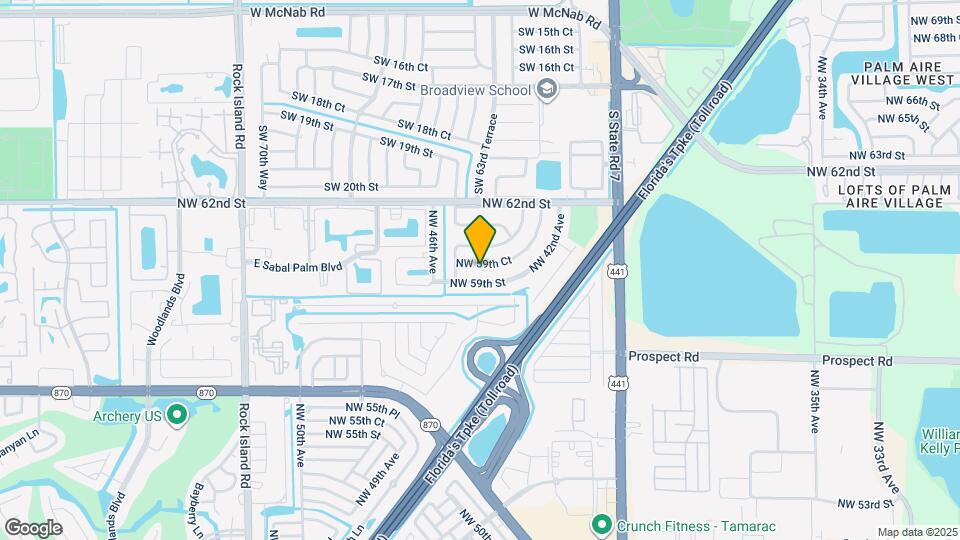 4420 NW 59th Ct Map and Location Details