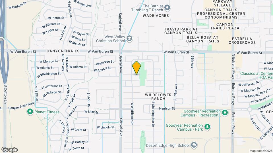 16185 W Washington St Map and Location Details