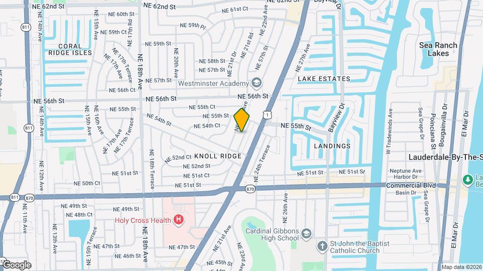 5419 NE 22nd Terrace Map and Location Details