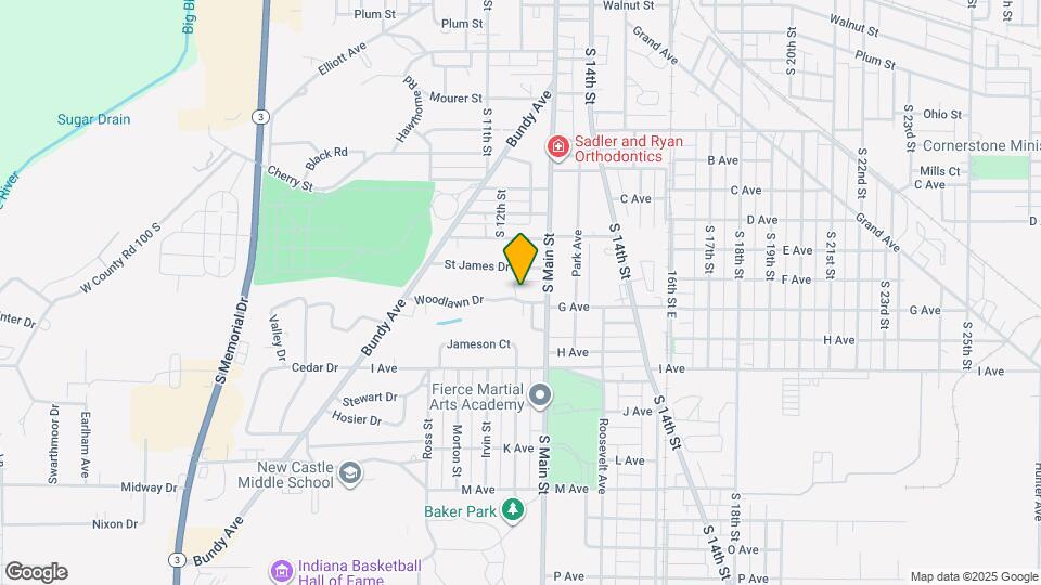 1224 Woodlawn Dr Map and Location Details