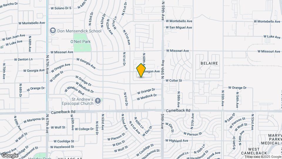 6019 W Crestwood Way Map and Location Details