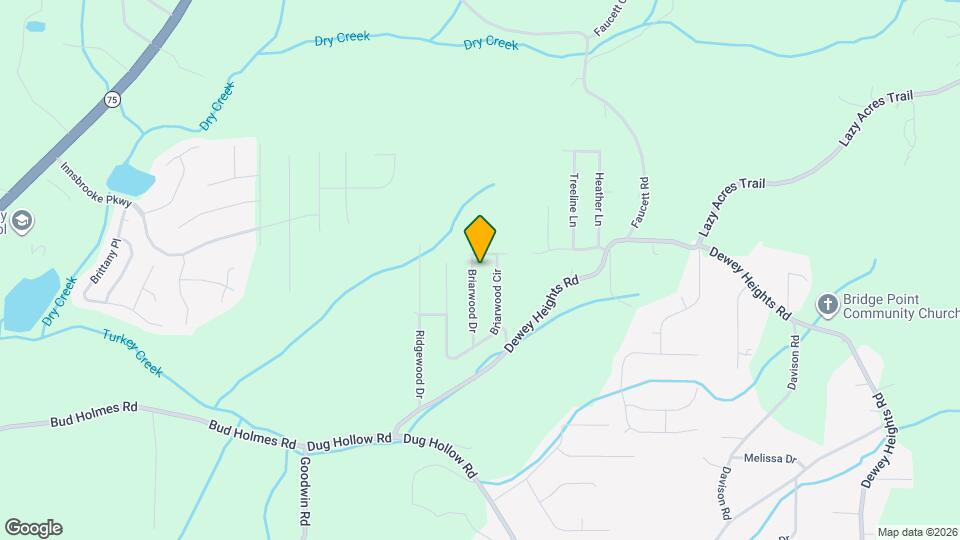 6877 Briarwood Dr Map and Location Details