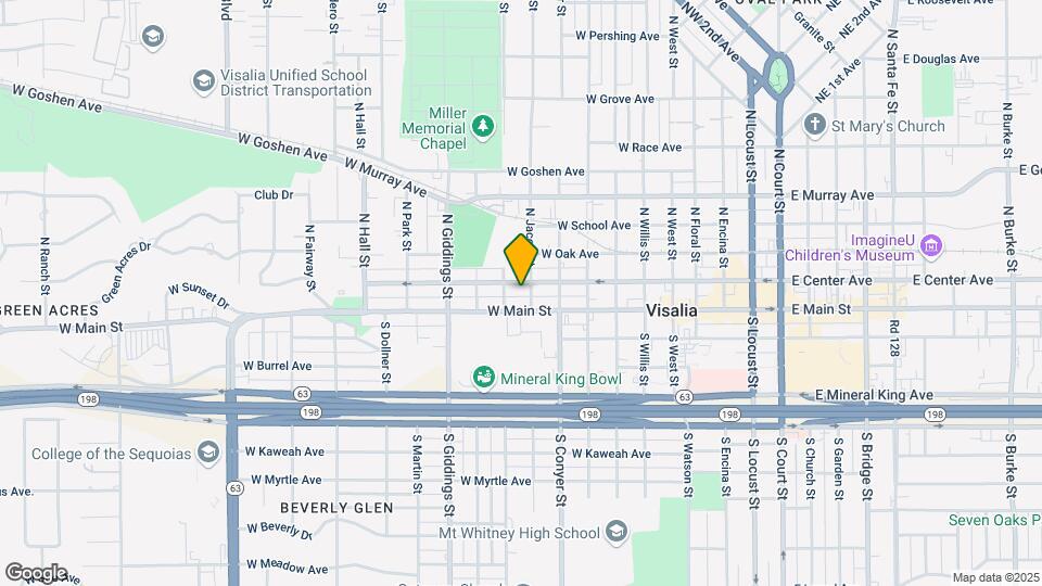 1007 W Center Ave Map and Location Details