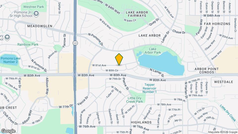 6732 W 81st Ave, Unit 1 Map and Location Details