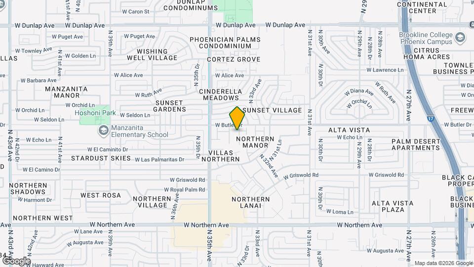 8420 N 33rd Dr Map and Location Details