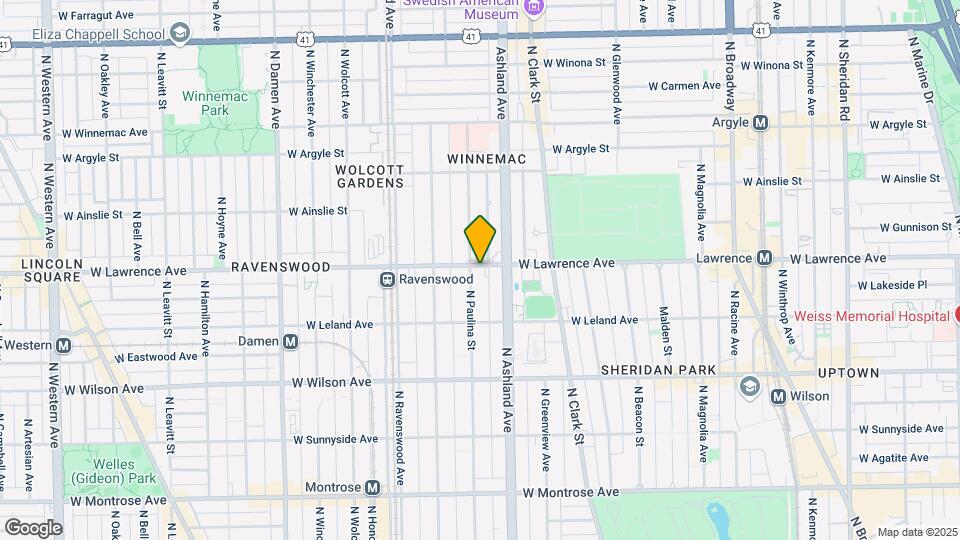 1627 W Lawrence Ave Map and Location Details