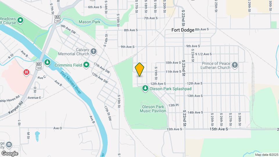 1127 S 17th St Map and Location Details