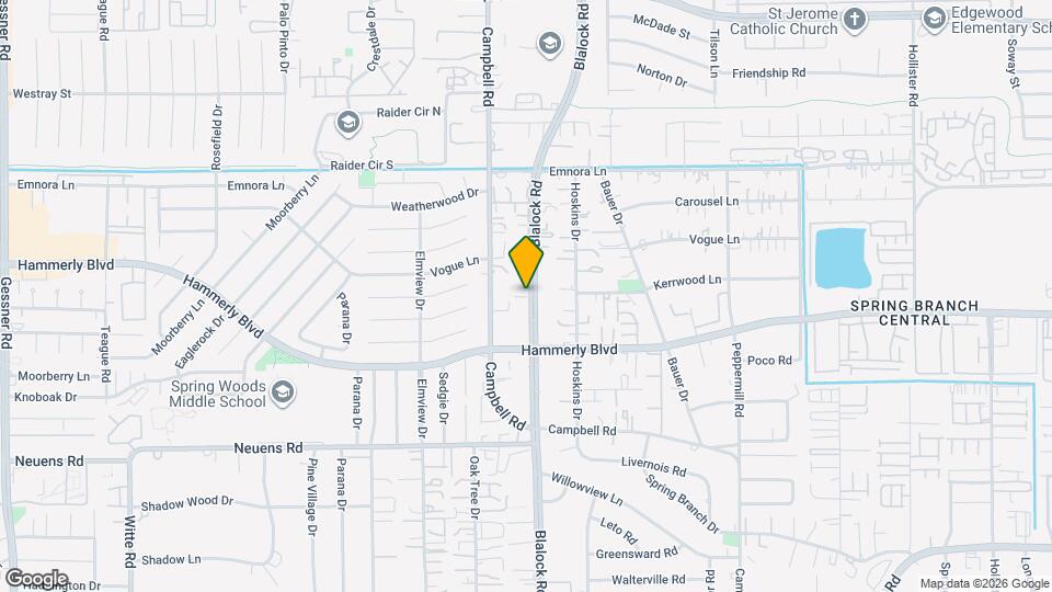 2131 Blalock Rd Map and Location Details