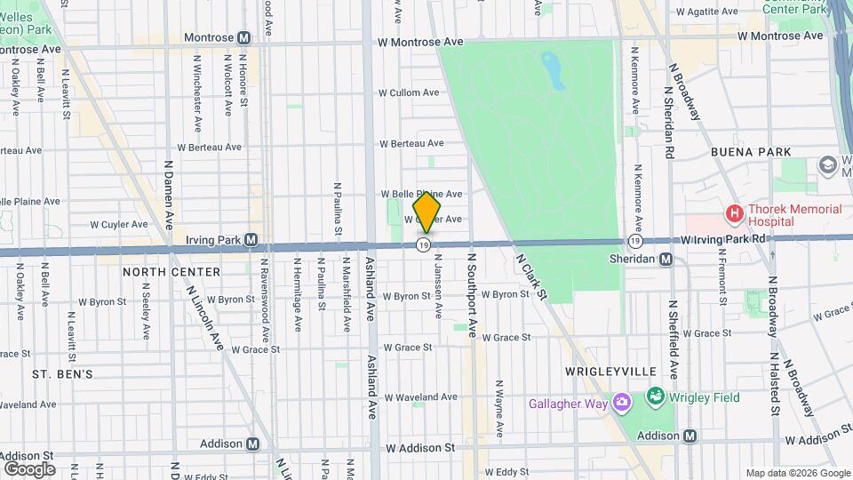 1452 W Irving Park Rd, Unit 3 Mapa y Detalles de la Ubicación