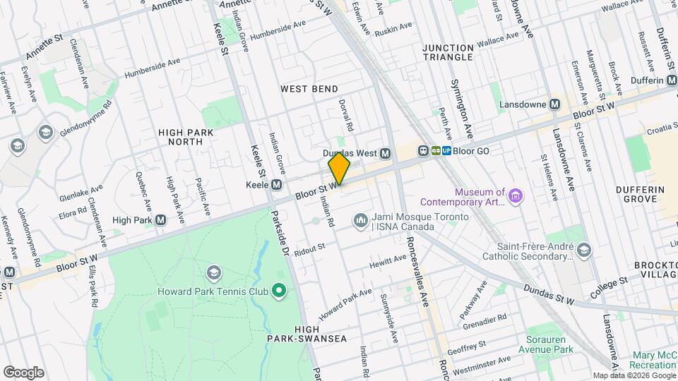 1643 Bloor St W, Unit 208 Map and Location Details