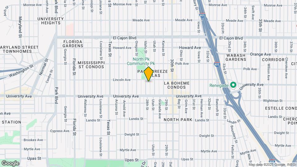 3975 Idaho St Map and Location Details