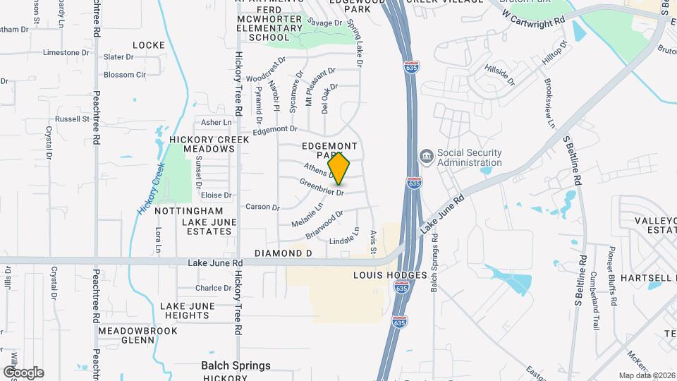 1229 Greenbrier Dr Map and Location Details